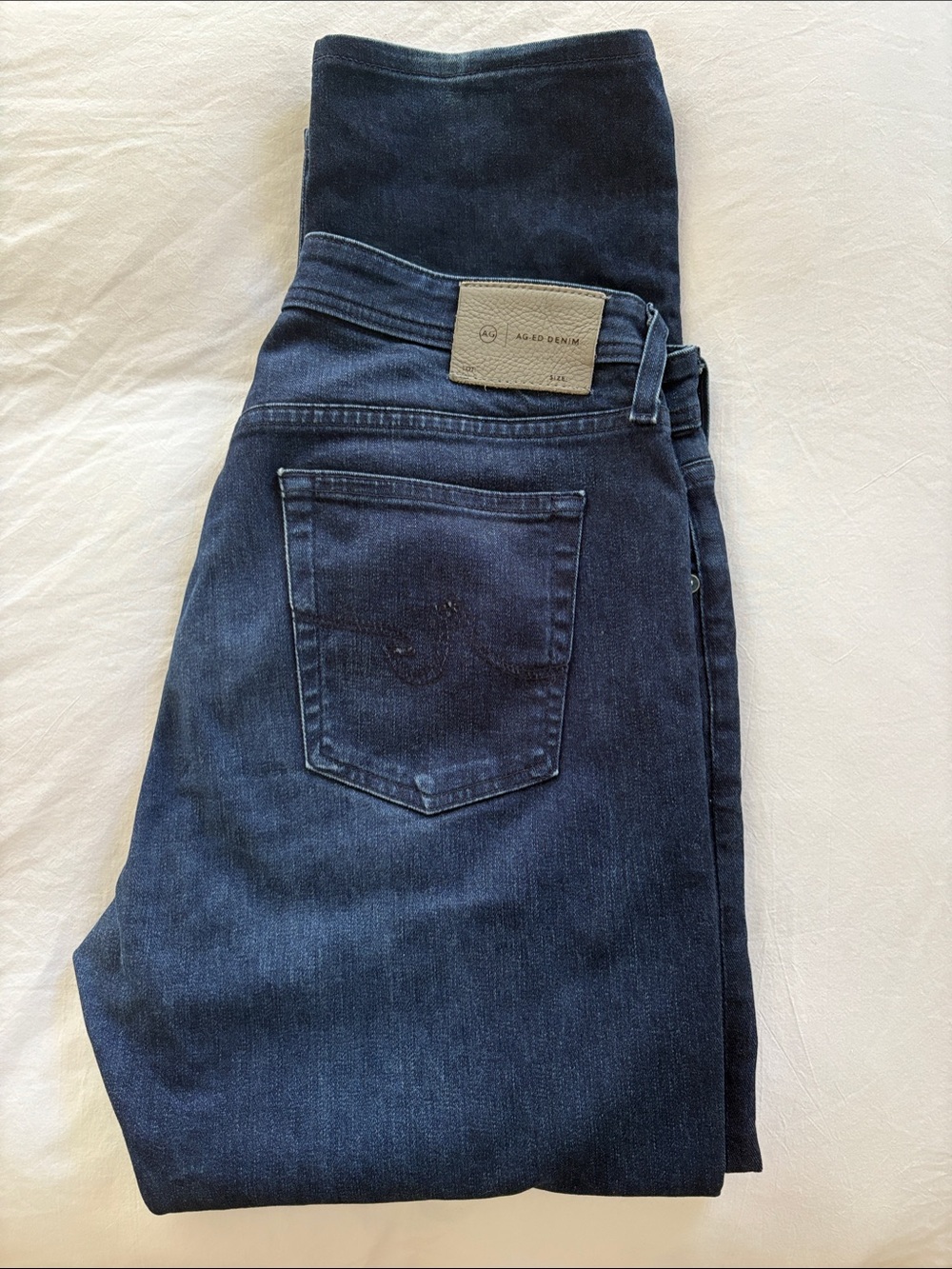 Ag Adriano Goldschmied Men's Slim Straight Jeans in Deep Indigo